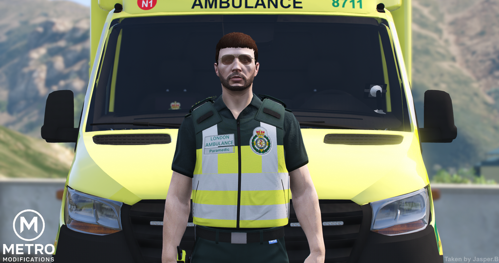 (LAS) Hivis Paramedic Vest