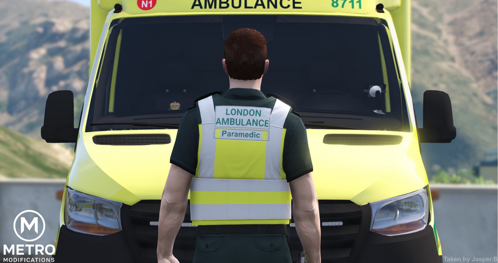 (LAS) Hivis Paramedic Vest