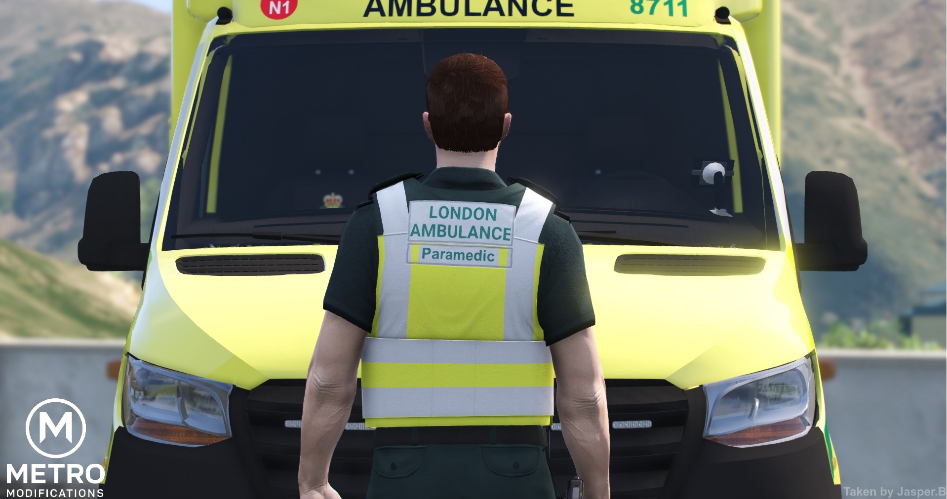 (LAS) Hivis Paramedic Vest
